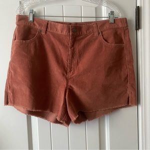 Aerie corduroy shorts size XL/TG